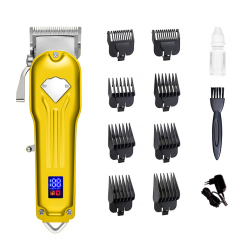 All-Metal Professional Hair Clippers Lcd Cordless Hair Trimmer For Men Hair Cutter Machine