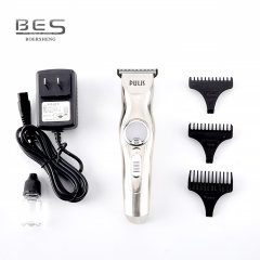 Rechargeable Wireless Silver Body Led Digital Display Hair Trimmer Clippe