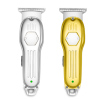 All Metal Cordless Outliner Trimmer 0mm Zero Gap Baldhead Hair Clipper With LED Battery Status Display