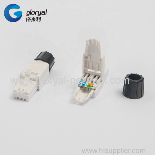 RJ45 CAT.6A OR CAT.6 OR CAT.5E 8P8C UTP TOOLLESS PLUG