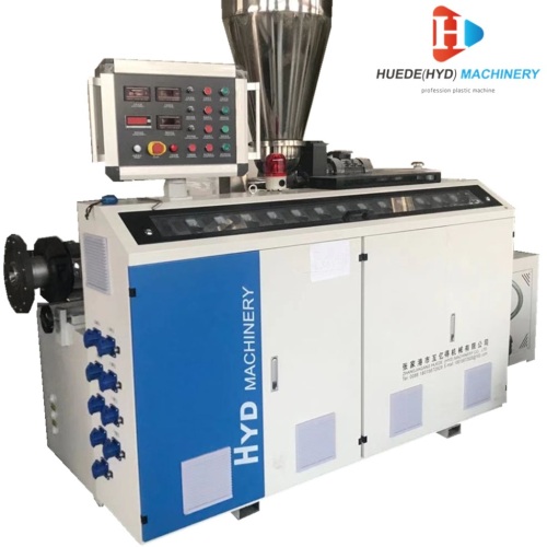 Double Screw Plastic PVC PP PE Extruder Machine For Pipe Edge Banding Wall Ceiling Panel Making Machine