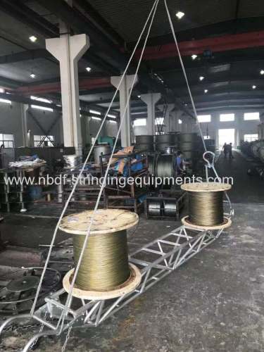 Aluminum alloy Working Platform for compression of conductor joints on tower