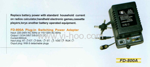 AC/DC power supply power adaptor