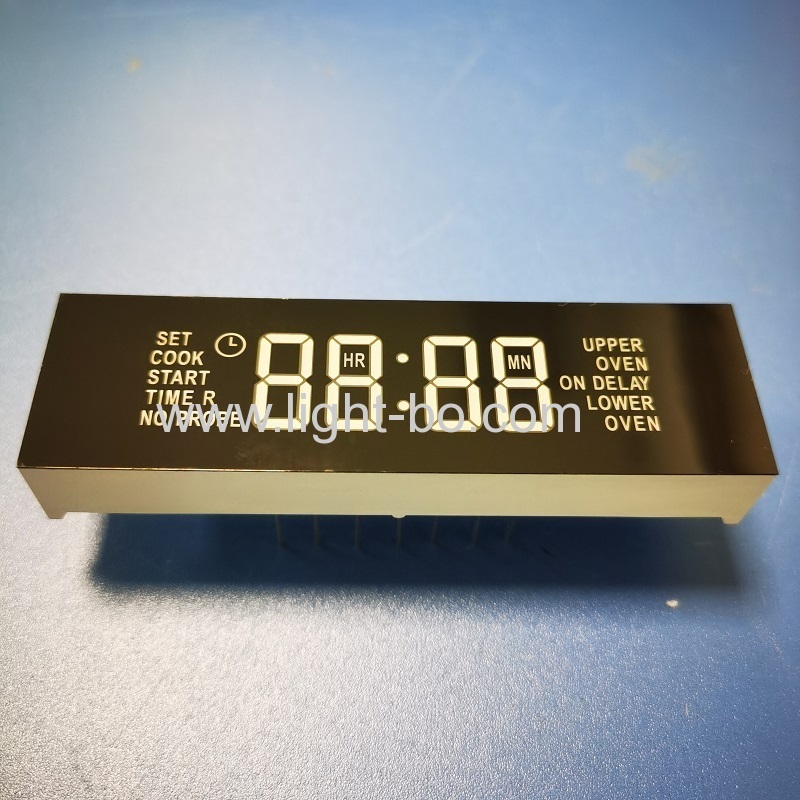 módulo de display de relógio led ultra-bright blue de 4 dígitos e 7 segmentos para temporizador de forno