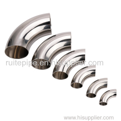 SS304 Stainless Steel Sanitary 90 Degree Bend Fittings Elbow