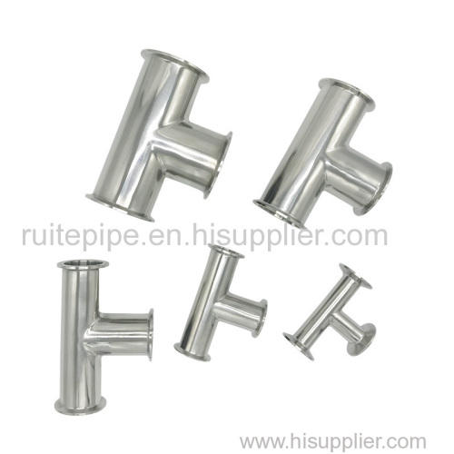 Sanitary stainless steel Clamped Tee