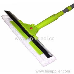 Telescopic window cleaner and squeegee 2 in 1 extends up to 130cm