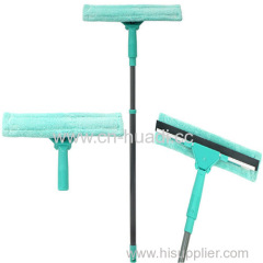 Telescopic window cleaner and squeegee 2 in 1 extends up to 130cm