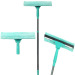 Telescopic window cleaner and squeegee 2 in 1 extends up to 130cm