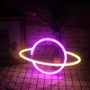 2020 USB Charging Battery Wall Hanging Decorative Planet Shaped LED Neon Lights for Christmas Party Kids Living Room dec