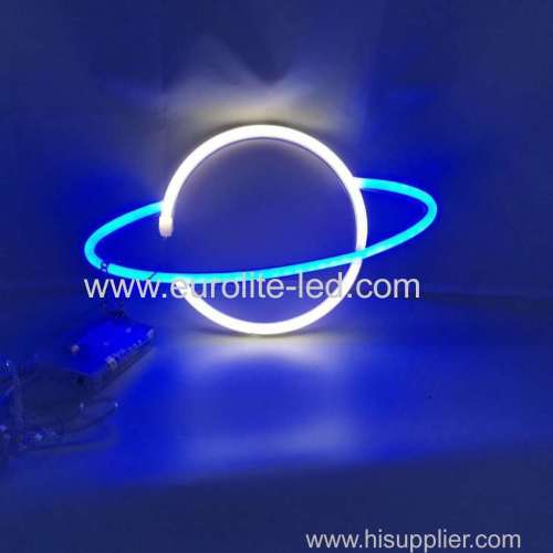 2020 USB Charging Battery Wall Hanging Decorative Planet Shaped LED Neon Lights for Christmas Party Kids Living Room dec