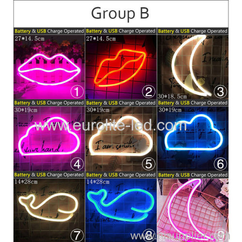 Led Neon Light Colorful Rainbow Neon Sign for Room Home Party Wedding Decoration Xmas Gift Neon Lamp