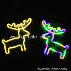 Hot Sale Fancy Christmas Halloween Home Decoration Festival LED Neon Lights Elk Heart Gift Light