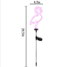 LED Solar Garden Light Simulated Flamingo Lawn Lamp Waterproof Solar Led Lights Outdoor Neon Garden Decoration Landscape