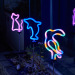LED Garden Light Simulated Flamingo Lawn Lamp Waterproof Led Lights Outdoor Neon Garden Decoration Landscape Light