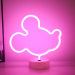 Snoopy Four-Leaf Clover Mickey Squeeze Toy Aliens And Winnie The Pooh Batteries And USB Powered Neon LED Night Lamp