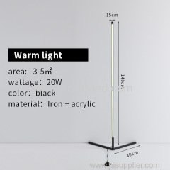 Modern RGB LED Corner Floor Lamp Bedroom Bedside Living Room