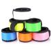 Adjustable LED Flashing Wrist Band Bracelet Arm Belt Light Up Glow Dance Party Decor Luminous Glowing Bangle Neon Party