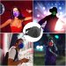 ins New LED RGB 7 color mask built-in battery colorful glow concert fiber optic neon dust mask DJ hip-hop party cosplay