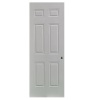 6 panel steel door with pu