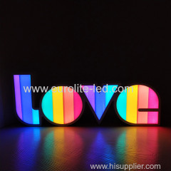 LOVE Alphabet Lights Colorful LED Letter Lamp Decoration Night Light for Party Bedroom Wedding Birthday Christmas Decor