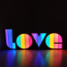 LOVE Alphabet Lights Colorful LED Letter Lamp Decoration Night Light for Party Bedroom Wedding Birthday Christmas Gift