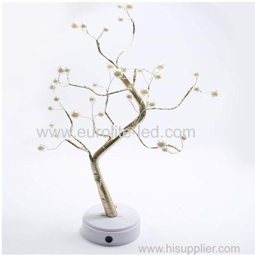 Led Pearl Tree Battery USB Touch Switch Party Holiday Wedding Decoration Night Light Table Lamp Gift Lamp Home Decor Lam