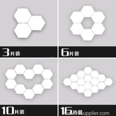 6pcs/Set High Quality DIY Honeycomb LED Magnetic Quantum Light Touch Night Lamp Modular Hexagonal Wall lamp