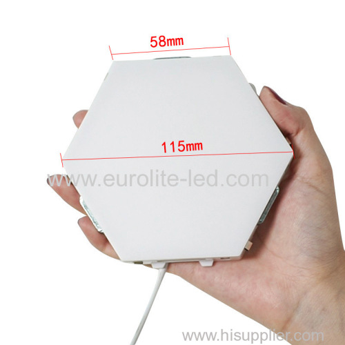 New Design Creative DIY Quantum Lamp LED Hexagonal Lamps Modular Touch Sensitive Wall Light