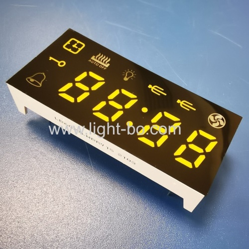 Multicolour ultra bright 4 digit 7 segment led display for oven timer