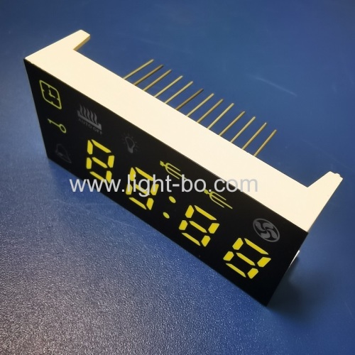 Multicolour ultra bright 4 digit 7 segment led display for oven timer