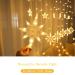 Led Polaris And Star Shaped Curtain Lights Waterproof Fairy Decorative Light For Christmas Wedding Birthday Party Decor