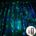 LED Copper Wire Icicle Curtain Lights USB With Remote Fairy Lights String Garland For Wedding Party Curtain Decor