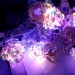 LED Copper Wire Icicle Curtain Lights USB With Remote Fairy Lights String Garland For Wedding Party Curtain Decor