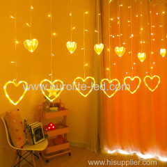 Valentine's Day Led Love Curtain For Holiday Wedding Home Decor String Light