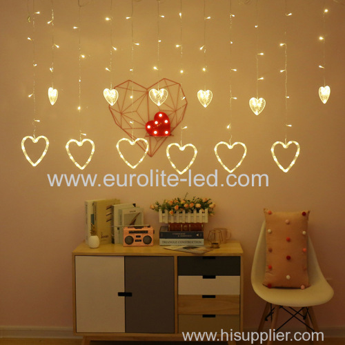 Valentine's Day Led Love Curtain For Holiday Wedding Home Decor String Light