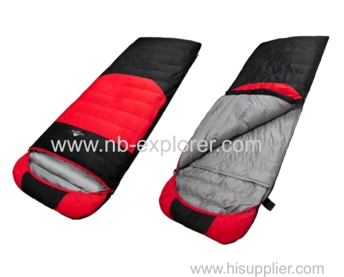 Comfortable down sleeping bags