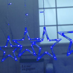 Led 6 Big Star 6 Small Star Light For Party Holiday Decoration USB Battery String Curtain Night Light