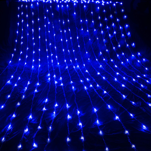 3X3M Waterfall Curtain Led Fairy String Light Garland Water Flow Meteor Shower Rain Light Window Icicle Decor Light