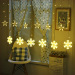 LED snowflake curtain light copper wire light decoration wedding festival atmosphere light girl room romantic