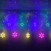 LED snowflake curtain light copper wire light decoration wedding festival atmosphere light girl room romantic