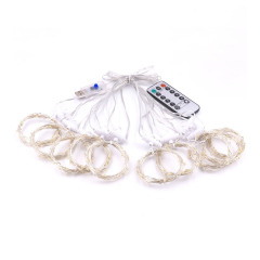 3*3M colorful remote control 300 LED curtain light for wedding decoration