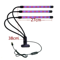 Full Spectrum Phytolamps DC 5V USB with Timer Desktop Clip Phyto Lamps for indoor Plants Flowers VEG seed