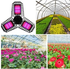 144 Pcs LED Grow Light for Indoor Plan Grow Lamp Full Spectrum Plant Light Foldable LED Grow Light Bulb 144pcs LEDs