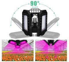 144 Pcs LED Grow Light for Indoor Plan Grow Lamp Full Spectrum Plant Light Foldable LED Grow Light Bulb 144pcs LEDs