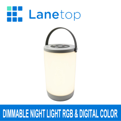 Dimmable USB Rechargeable RGB Color Bedroom Decoration Night Light