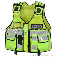 Hi Viz Tactical Vest Security Reflective Safety Vest With for Enforcement CCTV Dog Handler Tac Vest