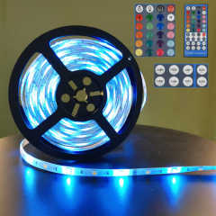 RGB+W 3000K Dimmable Flexible LED Strip Lights with Remote Control