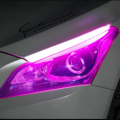 Automotive LED light guide strip daytime running light with turning headlight silicone decorative light strip