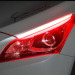 Automotive LED light guide strip daytime running light with turning headlight silicone decorative light strip